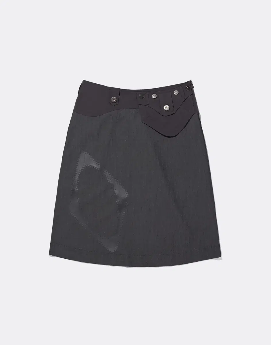 미스치프 POCKET BAG FLARED SKIRT-CHARCOAL